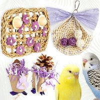 HappyBird 4er Schredderspielzeug für Wellensittiche von HappyBird