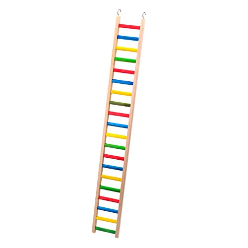 HappyBird | Holzleiter für Papageien - 120 cm | XXL Kletterleiter, Vogelleiter von HappyBird