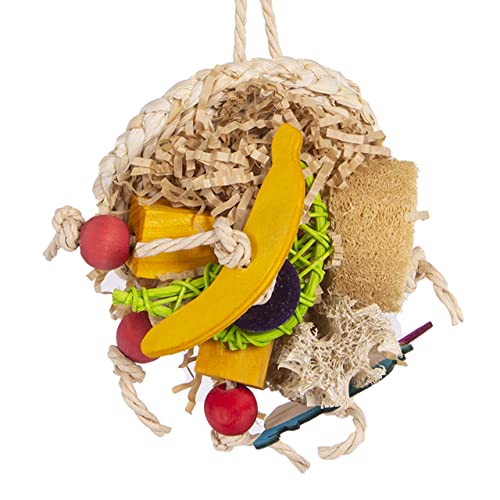 HappyBird | Shred-Partyplate | Happy Nature Schredderspielzeug - Sittiche, kleine Papageien, Vogelspielzeug von HappyBird