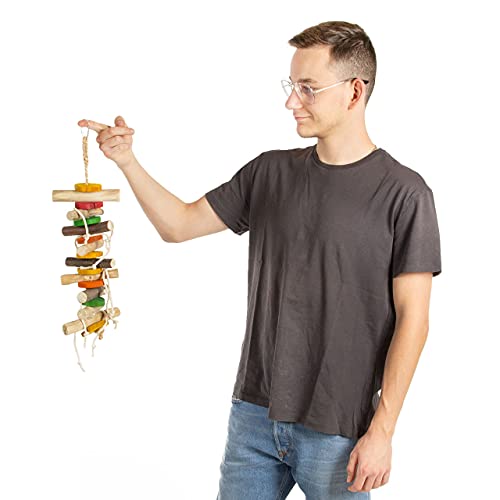 HappyBird | Shredder Vogelspielzeug | Radar Large | 50 x 15 x 7 cm | Shredder-Spielzeug für Papageien von HappyBird
