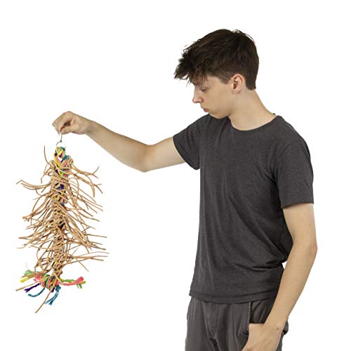 HappyBird | Shredderspielzeug Leather Kabob XL | Vogelspielzeug mit viel Leder zum Spielen und Knabbern ca. 24 x 24 x 54 cm HappyBird | Shredderspielzeug Leather Kabob XL | Vogelspielzeug mit viel Leder zum Spielen und Knabbern ca. 24 x 24 x 54 cm von HappyBird