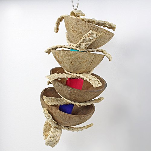 HappyBird | Treatspielzeug Coconut Kabob Bird Toy für Papageien von HappyBird
