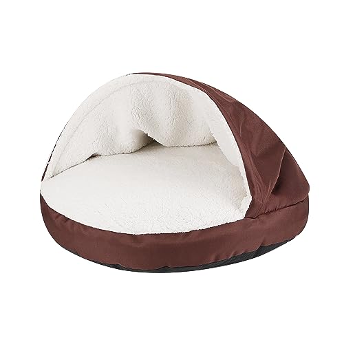 happycare Textilien Pet Höhle und Haustierbett, rund, für Katzen und kleine Hunde, 25 von 10,2 cm rot von long rich