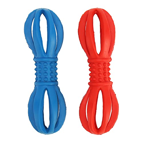 HappyFit Hantel-Kauspielzeug für Hunde, lindert Langeweile, leichtes, weiches Gummi-Hohlhantel-Hundezahnreinigungsspielzeug für Haustierbedarf HappyFit Hantel-Kauspielzeug für Hunde, lindert Langeweile, leichtes, weiches Gummi-Hohlhantel-Hundezahnreinigungsspielzeug für Haustierbedarf von HappyFit