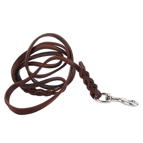 HappyFit Haustierleine, tragbar, sicher, weiches Traktionsseil aus Rindslederimitat für Hundetraining, 1,5 m HappyFit Haustierleine, tragbar, sicher, weiches Traktionsseil aus Rindslederimitat für Hundetraining, 1,5 m von HappyFit