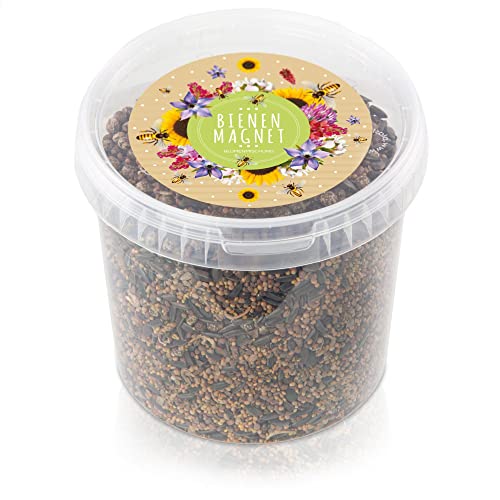 1kg Blumenwiese Samen für eine bunte Bienenweide - Farbenfrohe & nektarreiche Wildblumensamen Mischung für Bienen & Schmetterlinge (inkl. GRATIS eBook) von HappySeed