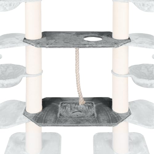 HAPPYPET Kratzbaum Verbindungs-Set mit Spielseil & Liegemulde – Ersatzteil aus Multiplex-Holz, inkl. Plüschbezug & Abstandshalter – Ideal zur Erweiterung von Katzenkratzbäumen HAPPYPET Kratzbaum Verbindungs-Set mit Spielseil & Liegemulde – Ersatzteil aus Multiplex-Holz, inkl. Plüschbezug & Abstandshalter – Ideal zur Erweiterung von Katzenkratzbäumen von Happypet