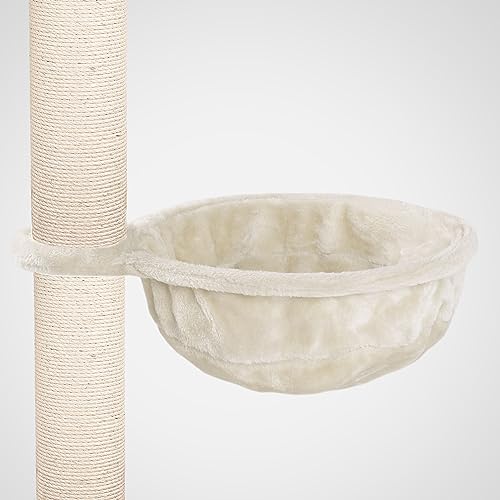 HAPPYPET Universal XL Liegemulde für Kratzbaum Ø 40cm, Große Schlafmulde, Stabiler Metallrahmen, 440g Plüsch, Ersatz-Liegemulde belastbar bis 15kg, Creme HAPPYPET Universal XL Liegemulde für Kratzbaum Ø 40cm, Große Schlafmulde, Stabiler Metallrahmen, 440g Plüsch, Ersatz-Liegemulde belastbar bis 15kg, Creme von Happypet