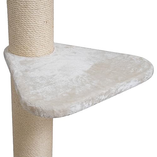 HAPPYPET Universal XL Liegeplatz für Kratzbaum 55 cm - Stabile Liegefläche, 600g Plüsch überzogen, Zubehör Ersatz für Katzenkratzbäume, belastbar bis 15 kg, Creme HAPPYPET Universal XL Liegeplatz für Kratzbaum 55 cm - Stabile Liegefläche, 600g Plüsch überzogen, Zubehör Ersatz für Katzenkratzbäume, belastbar bis 15 kg, Creme von Happypet