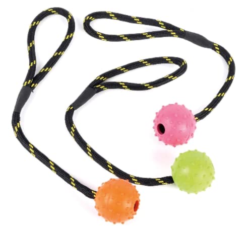 Happy Pet - Tough Toys Gummiseilball - 22 x 6 cm - 1 Stück von Happy Pet