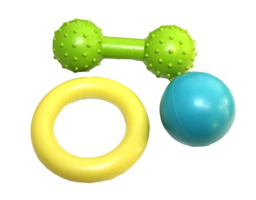 Little Rascals Hundespielzeug-Set, aus Gummi, 3-teiliges Set Little Rascals Hundespielzeug-Set, aus Gummi, 3-teiliges Set von Happypet