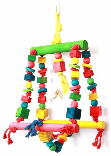 Happy Pet Speelgoed Double Swing Papegaai-25X44 CM von The Bird House