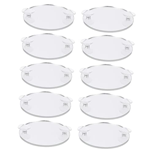 Happyyami 10pcs Fisch Training Spiegel Tassen Dekorative Aquarium Zubehör Für Süßwasser Tanks von Happyyami