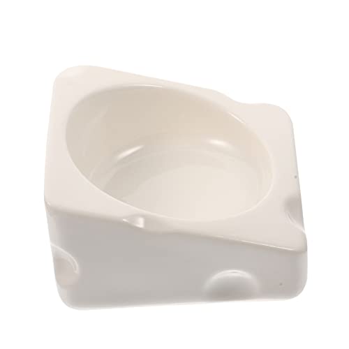 Futternapf für Hamster Futternapf für Zwerghamster abwaschbarer Fressnapf Wasserschale keramikschüsseln Keramik schüssel Chinchilla-Schüssel Wassernapf für Hamster Weiß Happyyami von Happyyami