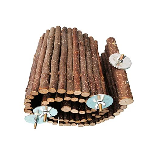 Happyyami Kletterleiter Aus Holz Für Kleintiere Hamster Spielzeug Hängende Brücke Kauartikel Für Nagetiere Für Chinchillas Und Squirrels von Happyyami