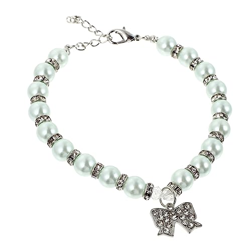 Happyyami Hundehalskette Aus Kunstperlen Verstellbares Halsband Für Hunde Für Welpen Alltag Und Besondere Anlässe von Happyyami