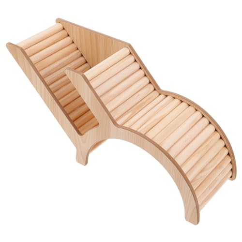 Happyyami Holz Hamsterhaus Mit Tunnel-Design Versteck Für Kleintiere Wie Hamster Meerschweinchen Und Ratten Bietet Sicheren Rückzugsort Und Spielmöglichkeiten von Happyyami
