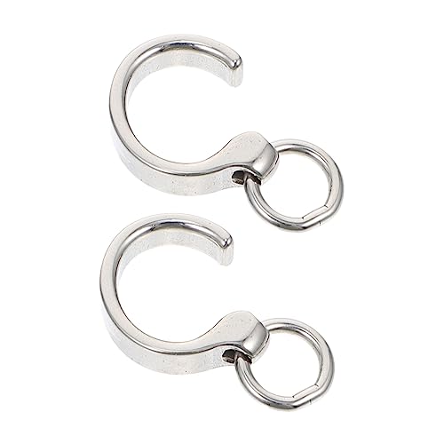 Happyyami 1paar Edelstahl Papagei Fußringe Praktische Vogel Fußketten Für Training Und Geeignet Für Verschiedene Papageienarten Langlebiges Design Für Vogelbesitzer von Happyyami