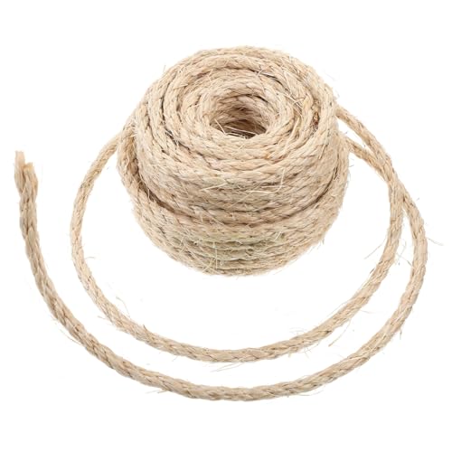Happyyami Natur Sisal Hanfseil Für Katzen Kratzbaum Ersatzseil Zum Zuschneiden Für Kratzbäume Und Katzenmöbel Wohnaccessoires DIY von Happyyami