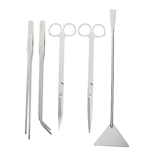Happyyami 1satz Edelstahl-Aquarium-werkzeugen Multifunktionale Pinzette Schaufel Und Schaber Für Aquarienpflanzen Für Feine Wasserpflanzen Und Kleine Tanks von Happyyami