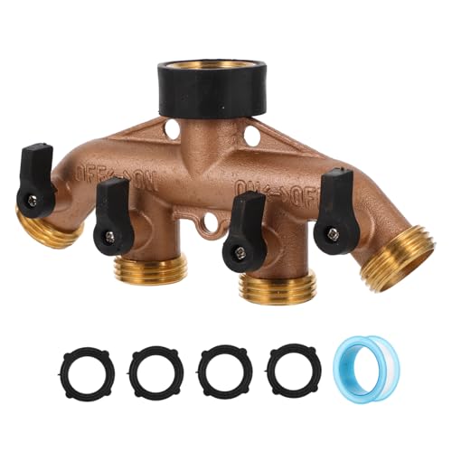 Happyyami Schlauch Wasserhahn Adapter Weg Garten Schlauch Ventilverteiler Bewässerungssystemverteiler Wasserhahnverteiler Gartengelenkverteiler von Happyyami