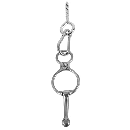 Happyyami 1 Satz Edelstahl Pferdeseil Edelstahl Anbindering Humane Way Anbindering Geschirr Für Pferde Kupplungsring Mit Schrauben Longierhilfe Pferdeanhänger Teile Anhänger von Happyyami
