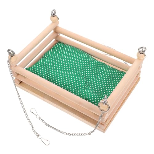 Happyyami 1satz Hamster Holz-hängematte Mit Kissen Wärme-kuschelhängematte Für Kleintiere Mit Eisenketten Für Hamster Meerschweinchen Und Chinchillas Happyyami 1satz Hamster Holz-hängematte Mit Kissen Wärme-kuschelhängematte Für Kleintiere Mit Eisenketten Für Hamster Meerschweinchen Und Chinchillas von Happyyami