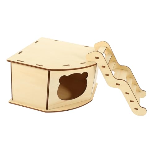 Happyyami Hamsterhaus-Spielzeug Aus Holz Mit Leiter Safe Und Holznest Zum Spielen Mit Hamstern Und Meerschweinchen Happyyami Hamsterhaus-Spielzeug Aus Holz Mit Leiter Safe Und Holznest Zum Spielen Mit Hamstern Und Meerschweinchen von Happyyami