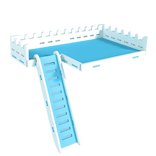 Happyyami 1satz Hamster Holzleiter Spielzeug Für Kleintiere Verstellbare Plattform Für Hamster Sicheres Und Unterhaltsames Zubehör Für Käfige Blau-weiß Happyyami 1satz Hamster Holzleiter Spielzeug Für Kleintiere Verstellbare Plattform Für Hamster Sicheres Und Unterhaltsames Zubehör Für Käfige Blau-weiß von Happyyami