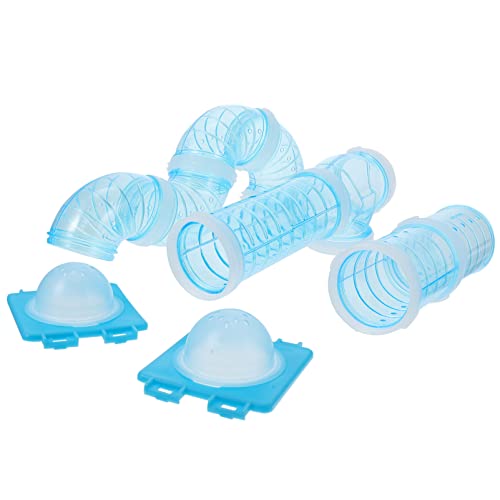 Happyyami 1 Satz Hamsterpfeife Menschlich Sportwasser Marienkäfer-Set Kleine Tierröhre Hasenkäfige Chinchillakäfig Kaninchenkäfig Drinnen Hamsterspielzeug Für Tiere De Porristas Plastik Blue von Happyyami