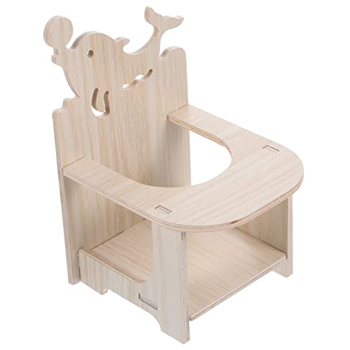 Happyyami 1satz Hamster Stuhl Mit Tisch Handgefertigter Holzstuhl Für Kleine Tiere Futter Und Spielmöbel Für Hamster Und Nagetiere Halloween Dekoration Für Tierkäfige von Happyyami