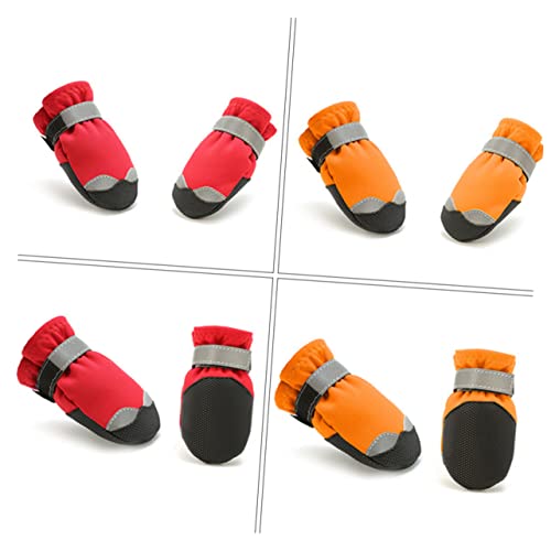 Happyyami 1 Satz Haustier wasserdichte Schuhe Hundestiefel Regenstiefel für Hunde Pfote sockenschuhe Hund Anti-Rutsch-Sohle Schneestiefel für Welpen rutschfest Hundeschuhe Nylon Happyyami 1 Satz Haustier wasserdichte Schuhe Hundestiefel Regenstiefel für Hunde Pfote sockenschuhe Hund Anti-Rutsch-Sohle Schneestiefel für Welpen rutschfest Hundeschuhe Nylon von Happyyami
