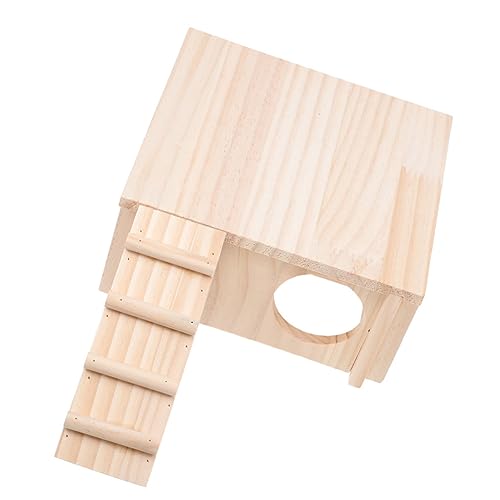 Happyyami 1satz Holz-hamsterhaus Mit Leiter Niedliches Versteck Für Zwerghamster Und Ratten Dekoratives Spielzeug Für Käfige Für Beschäftigung Und Schlafplatz Aus Hochwertigem Holz Happyyami 1satz Holz-hamsterhaus Mit Leiter Niedliches Versteck Für Zwerghamster Und Ratten Dekoratives Spielzeug Für Käfige Für Beschäftigung Und Schlafplatz Aus Hochwertigem Holz von Happyyami
