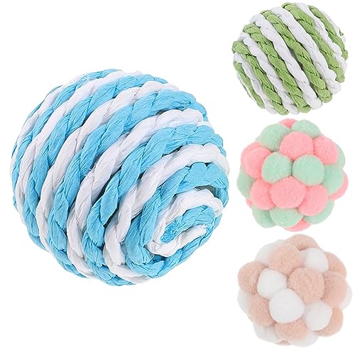 Happyyami 1 Satz Katzenspielzeugball Kitten Katzen kratzball Set cat Toy katzenball pelzige Katzenbälle Katze Kauspielzeug Bälle für Katzen Haustier Plüschkugel Happyyami 1 Satz Katzenspielzeugball Kitten Katzen kratzball Set cat Toy katzenball pelzige Katzenbälle Katze Kauspielzeug Bälle für Katzen Haustier Plüschkugel von Happyyami