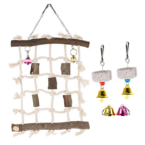 Happyyami 1 Satz Kletterleiter für Papageienspielzeug Hühnerfutter Käfige Vogelkäfig groß Liner coop Papageiennetz Papageien-Hängenetz Papageien- Vogel-Kletternetz Plastik Happyyami 1 Satz Kletterleiter für Papageienspielzeug Hühnerfutter Käfige Vogelkäfig groß Liner coop Papageiennetz Papageien-Hängenetz Papageien- Vogel-Kletternetz Plastik von Happyyami