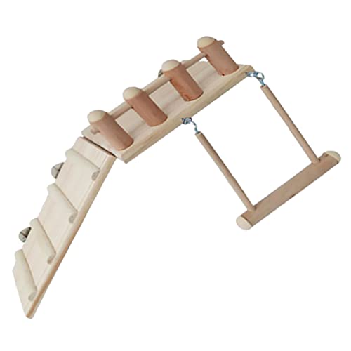 Happyyami 1satz Hamster Holzplattform Mit Leiter Und Schaukel Natürliche Kletterspielzeuge Für Kleintiere Installieren Für Hamster Zwerghamster Chinchillas Und Happyyami 1satz Hamster Holzplattform Mit Leiter Und Schaukel Natürliche Kletterspielzeuge Für Kleintiere Installieren Für Hamster Zwerghamster Chinchillas Und von Happyyami