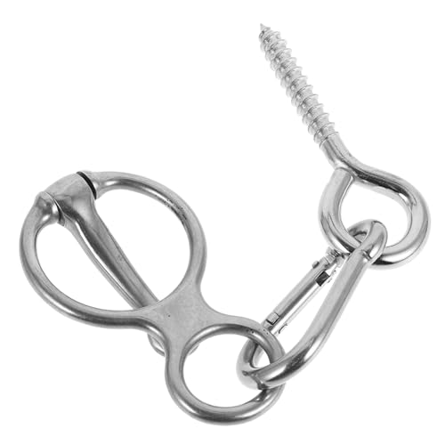 Happyyami 1satz Pferde-anbindering Aus Edelstahl Sicherer Krawattenring Für Pferdetraining Und Stallnutzung Mit Schnellverschluss Und Augenschraube Für Pferdezubehör Silberfarben Happyyami 1satz Pferde-anbindering Aus Edelstahl Sicherer Krawattenring Für Pferdetraining Und Stallnutzung Mit Schnellverschluss Und Augenschraube Für Pferdezubehör Silberfarben von Happyyami