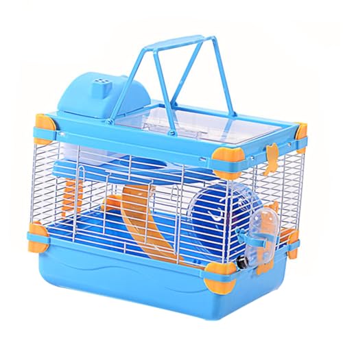 Happyyami Haustier Hamster Villa Hamster Käfig Doppel-Schicht Orange Luxus Wohnkultur für Familien von Happyyami