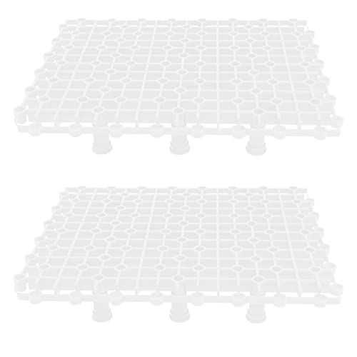 Happyyami 1 Satz Trennwand für Aquarien Pumpe Aquarium Bodenisolation für Fischbecken Panzer aquaristik zubehör Fischteilerplatte untere Filter-Isolationsplatte Aquarienunterteiler PVC Weiß von Happyyami