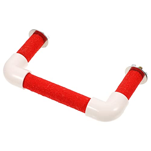 Happyyami 1satz Sitzstand Förmiger Für Vögel Naturholz Für Wellensittiche Nymphensittiche Und Andere Kleine Vögel Fördert Gleichgewicht Und Koordination von Happyyami