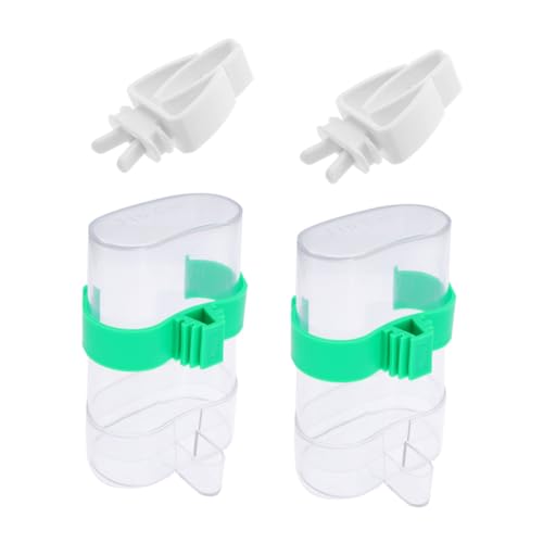 Happyyami Papagei Feeder Set 2 Gemüse 2 Für Sittich Kanarienvogel Haustier Vögel Käfig Zubehör von Happyyami