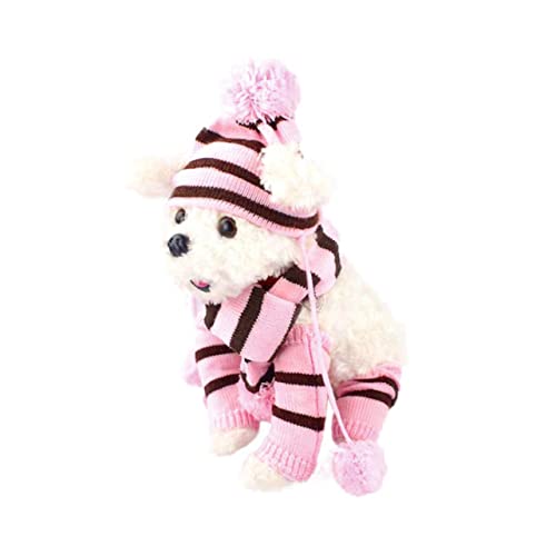Happyyami Hunde-wärmeset Schal Mütze Set Haustier-zubehör Gestrickte Hundekleidung XXS Happyyami Hunde-wärmeset Schal Mütze Set Haustier-zubehör Gestrickte Hundekleidung XXS von Happyyami