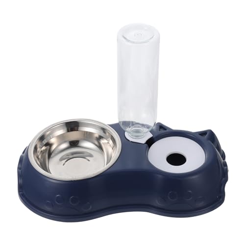 Happyyami 1 Satz Zubringer Slow Feeder Hundenapf Wassernapf Für Hund Automatische Fressnäpfe Automatische Futternäpfe Für Haustiere Hundenäpfe Schüsseln Welpe Rostfreier Stahl Blue von Happyyami