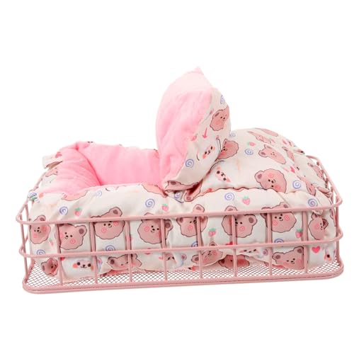 Happyyami Eisen Schlaf Plattform Hamster Nest Ratte Bett Chinchilla Spielzeug 2 Stücke Dekorative Haustier Käfig von Happyyami
