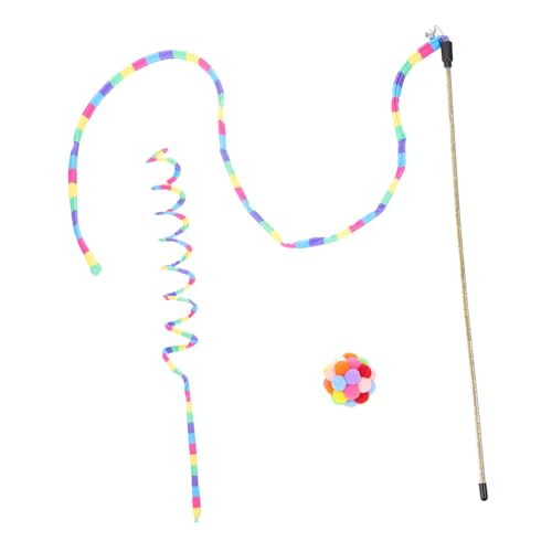 Happyyami 1satz Multifunktionalen Katzen-spielzeugen Interaktive Katzenspielzeuge Mit Federball Und Bällen Fördert Das Spielverhalten Gesundheit Von Kätzchen von Happyyami