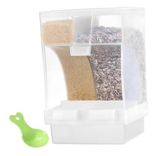 Happyyami Vogelfütterungswerkzeug Sittichfutterhalter Automatischer Vogelfutterspender Vogelkäfig-futterspender Einfache Einrichtung Mit Behälter Zufällige Farbe Happyyami Vogelfütterungswerkzeug Sittichfutterhalter Automatischer Vogelfutterspender Vogelkäfig-futterspender Einfache Einrichtung Mit Behälter Zufällige Farbe von Happyyami
