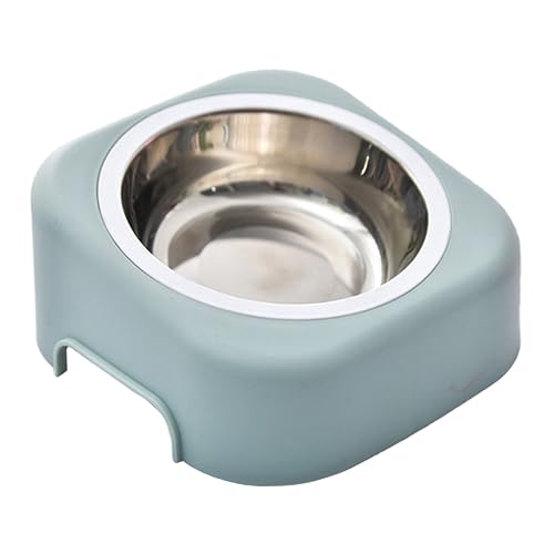 Happyyami Katzennäpfe Whisker Friendly 15° Geneigter Stelzen-Metall-futternapf Edelstahl Pp-Material Haustiernapf von Happyyami