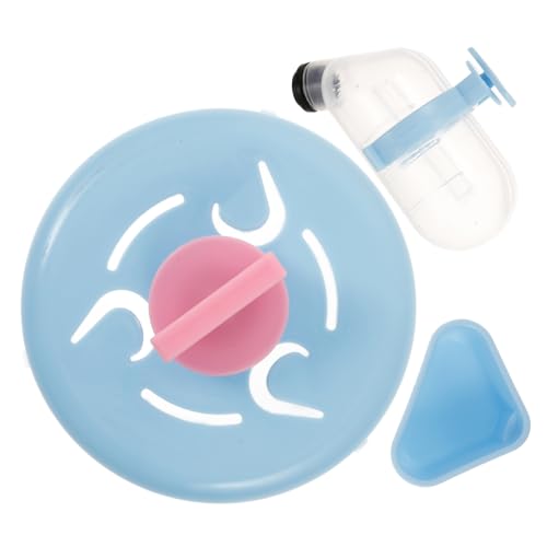 Happyyami Kleintierbedarf Laufrad Futternapf Wasserflaschen-Set Abs-Material für Meerschweinchen Hamster von Happyyami