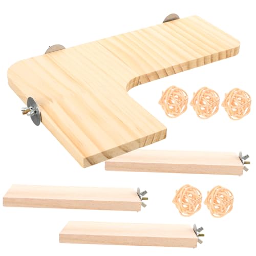 Happyyami 10pc Set Chinchilla Papagei Haustier Spielzeug Holz Springen Stand Übung Klettern Bord Happyyami 10pc Set Chinchilla Papagei Haustier Spielzeug Holz Springen Stand Übung Klettern Bord von Happyyami
