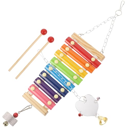 Happyyami 1 Set Küken Xylophon Spielzeug Hängendes Holzspielzeug Hängendes Spielzeug Hängendes Haustierspielzeug Vogel Holzspielzeug Vogelspielzeug Hölzernes Hühnerspielzeug von Happyyami